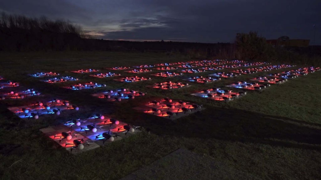 Drones by Dronisos being tested by Imagineers in Bordeaux.