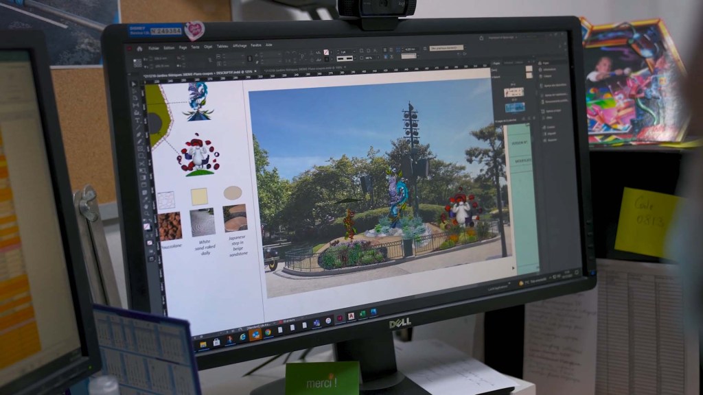 Visualisation of the Gardens of Wonder at Disnelyand Paris.