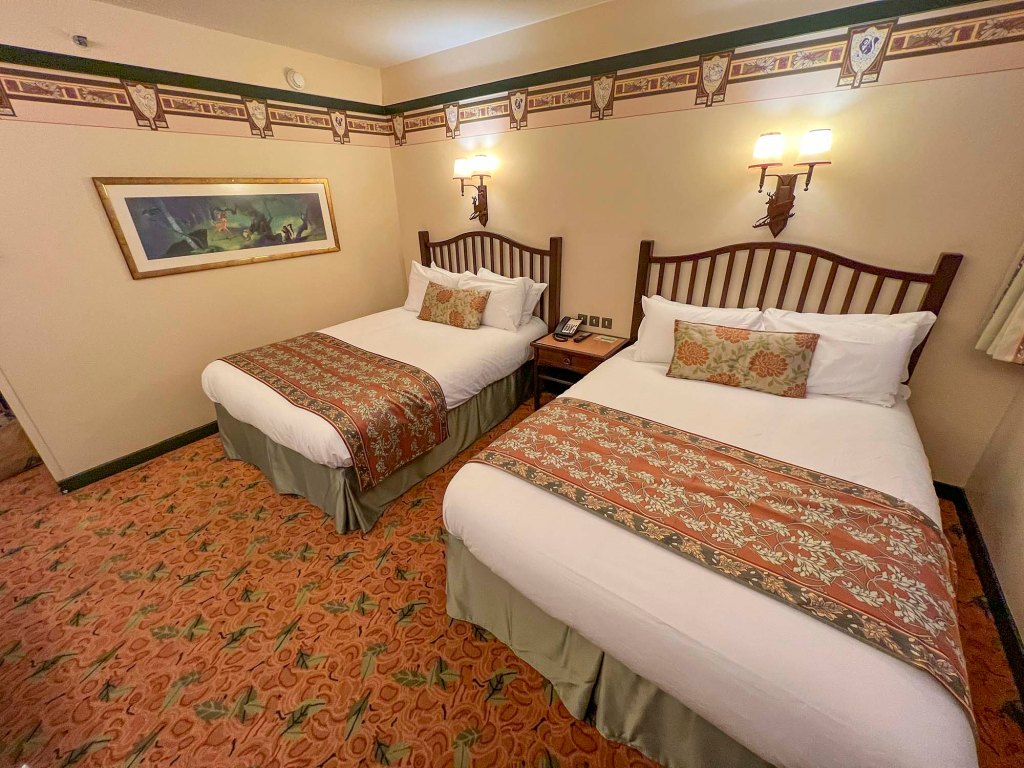 Standard Room at Disney's Sequoia Lodge, Disneyland Paris, 2022.