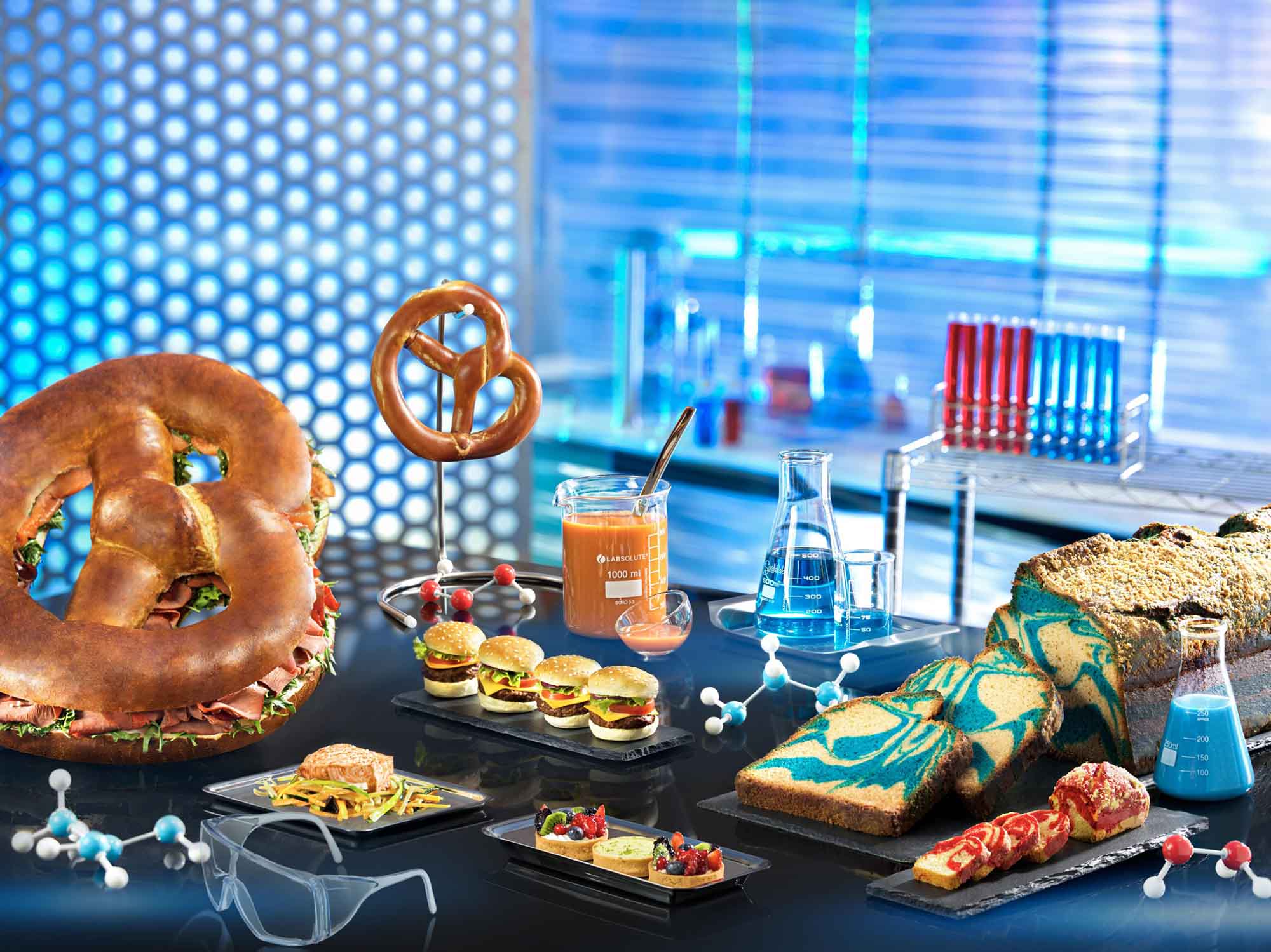 Selection of food served at PYM Kitchen at Avengers Campus Paris. Source: Disney