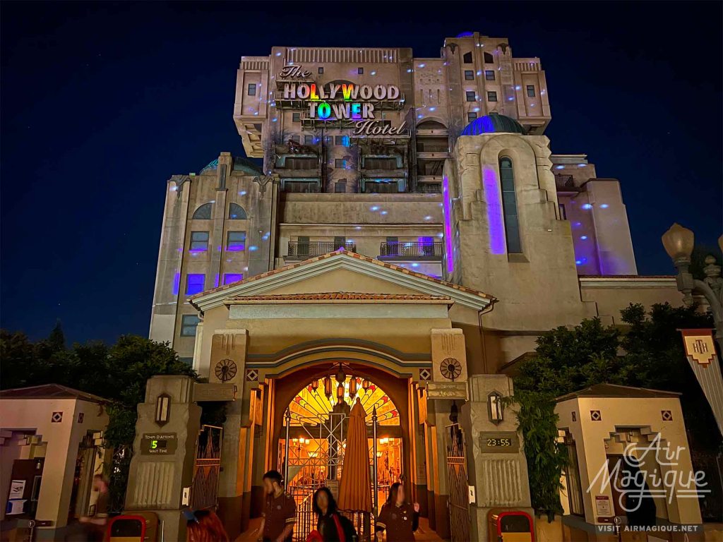 Tower of Terror with Projection Mapping During Magical Pride
