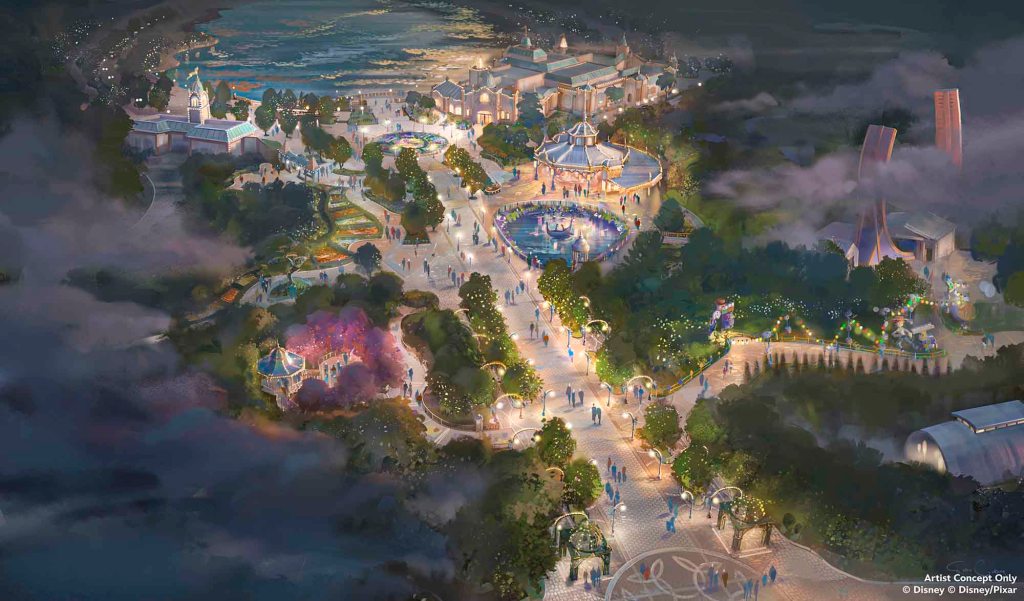 Our first official look at the new area that will connect the current Walt Disney Studios Park to the lake, Disneyland Paris.