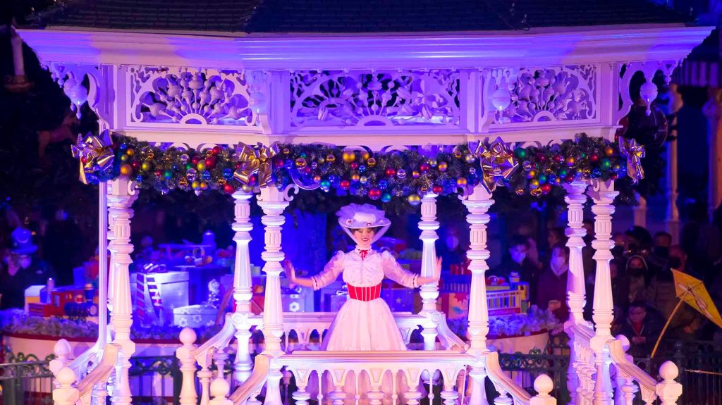 Christmas Garland Booth Parade Mary Poppins Disneyland Paris