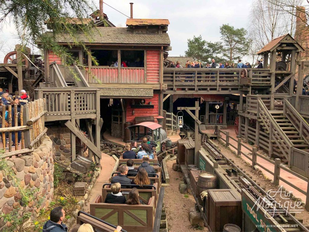 One of the Big Thunder Mountain Trains heading into the Loading/Unloading Station