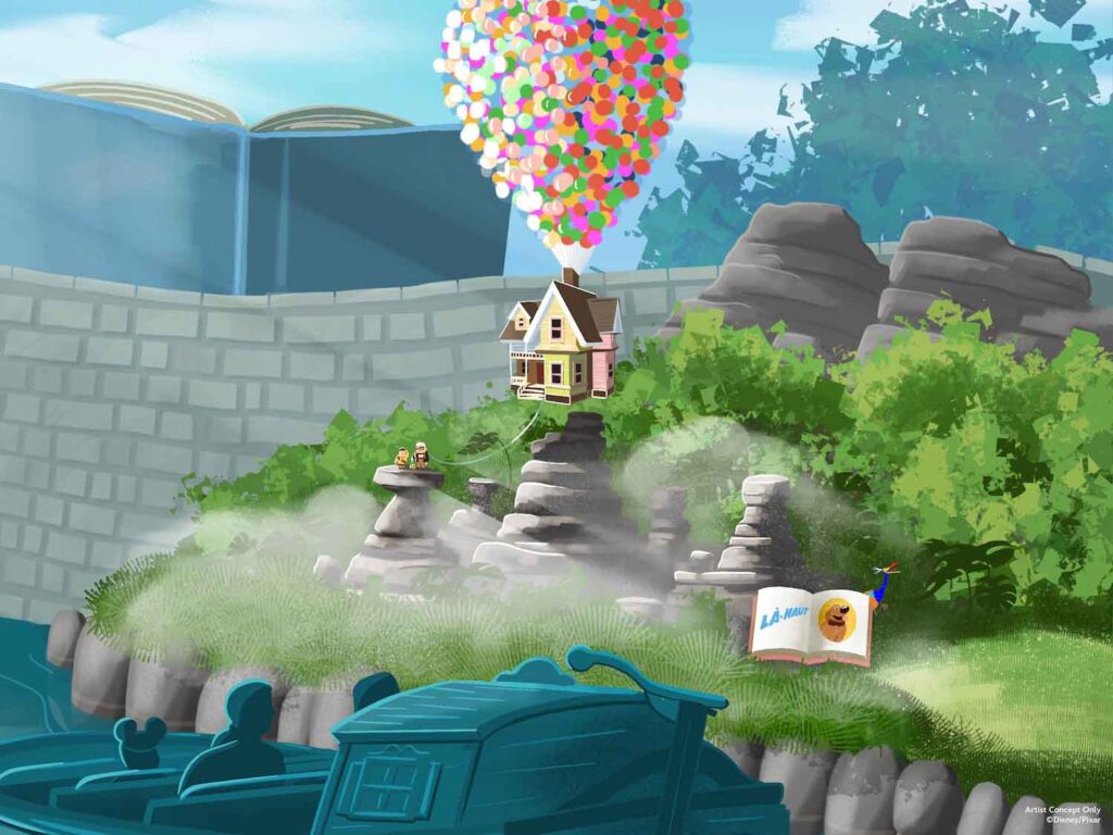 New Scene from “Up” Coming to Le Pays des Contes de Fées Attraction | Disneyland Paris