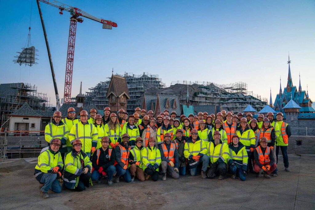 Disneyland Paris Reaches Major Milestone in World of Frozen Construction