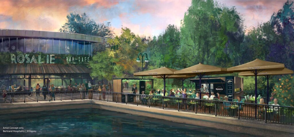 Petite Rosalie Terrace to Open by Lake Disney in April 2025