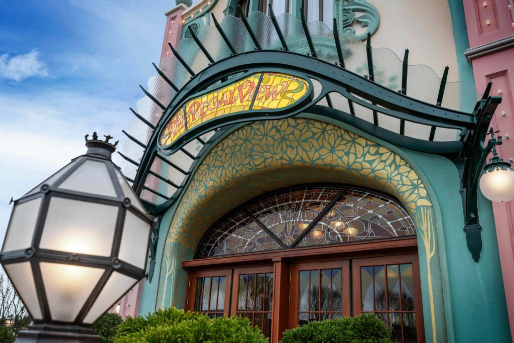 Alsatian Ironwork Firm Schaffner Crafts Ornate Entrance Marquise for Disney’s Regal View Restaurant & Lounge